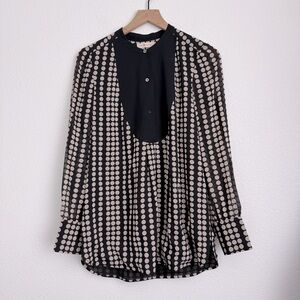 Tory Burch Polka Dot Silk Blouse